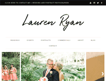 Tablet Screenshot of laurenryanphotography.com